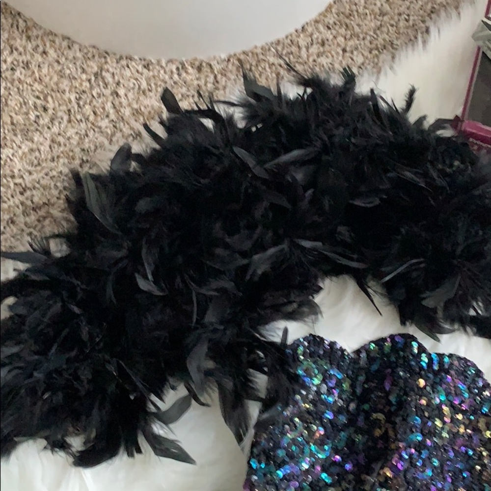 Sequin Multicolored With Boa - image 5